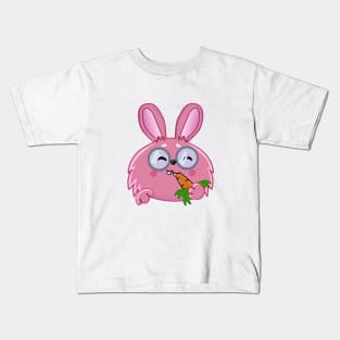 pink rabbit with glasses Kids T-Shirt